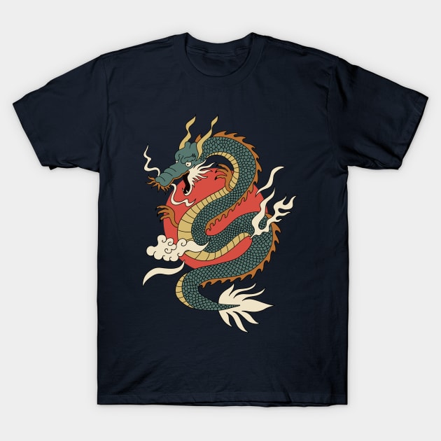 Japanese Ryujin T-Shirt by diocreate